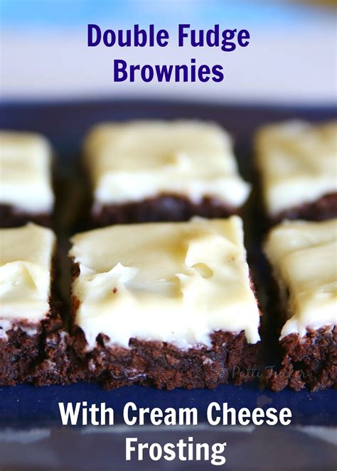 double-fudge-brownies-with-cream-cheese-frosting image