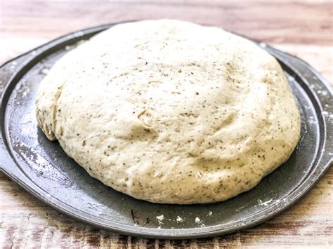 homemade-italian-herb-pizza-dough-fresh-simple image