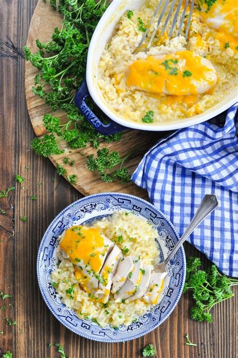 dump-and-bake-cheesy-chicken-and-rice-bake-the image