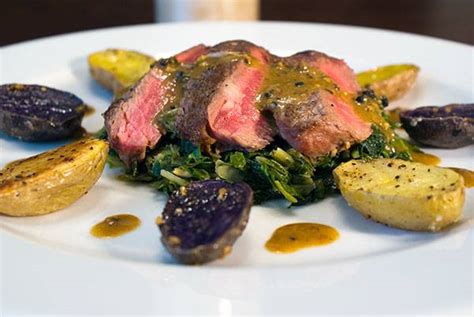 pan-seared-petit-fillet-steak-with-mustard-sauce image