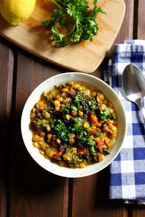 easy-lemon-lentil-kale-soup-frugal-nutrition image