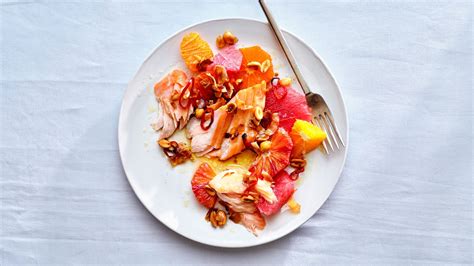 roast-salmon-with-citrus-and-coconut-chile-crunch image