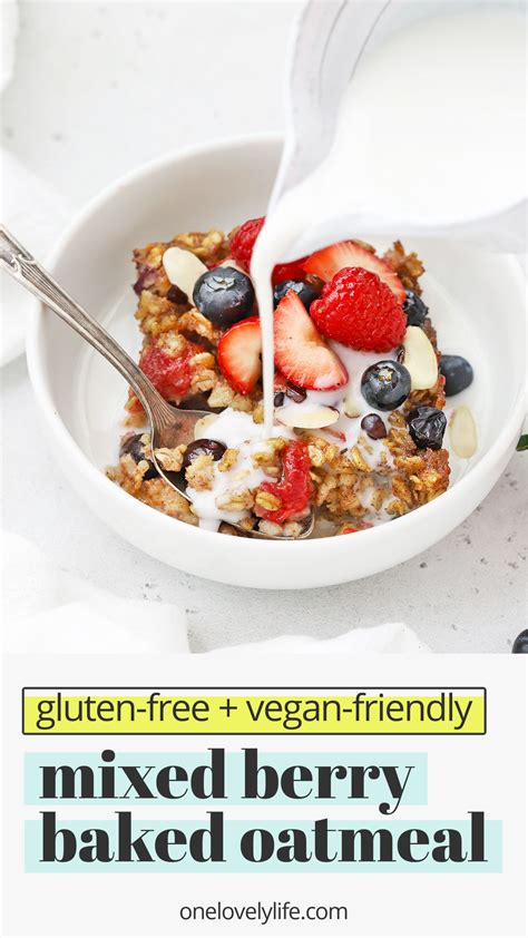 mixed-berry-baked-oatmeal-gluten-free-vegan-friendly image