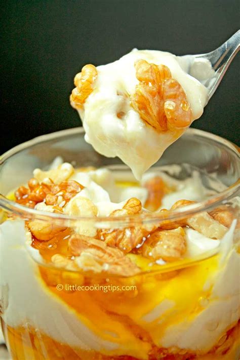 greek-yogurt-with-honey-and-walnuts-little-cooking image