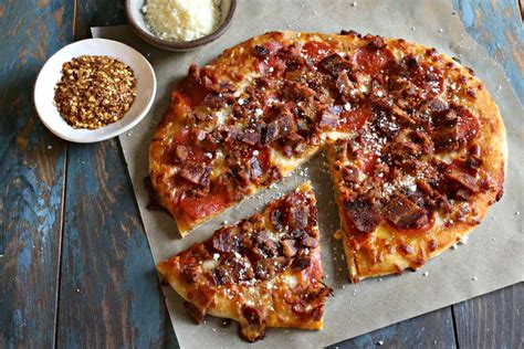 meat-lovers-pizza-recipe-the-spruce-eats image