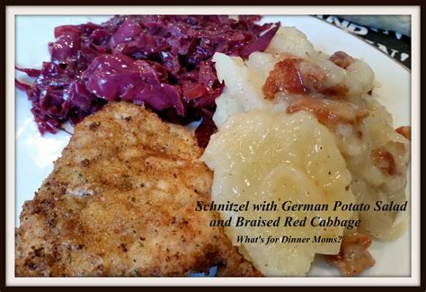 schnitzel-with-german-potato-salad-and-red image