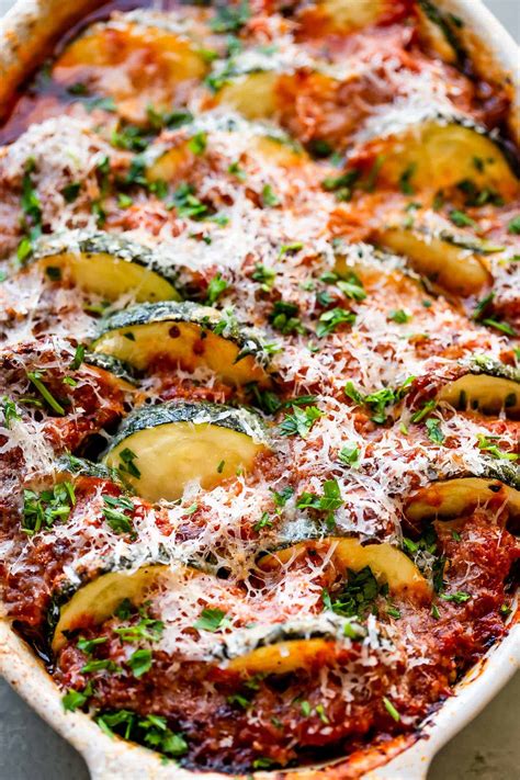 easy-baked-sausage-and-zucchini-casserole-the image