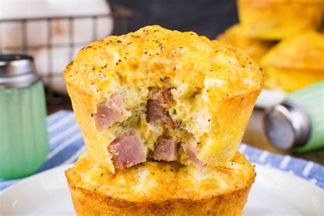 baked-ham-and-cheese-egg-muffins-recipe-food-fanatic image