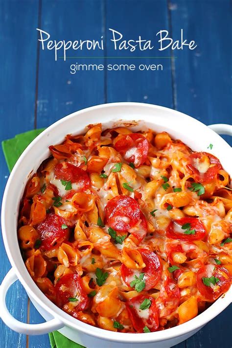 pepperoni-pasta-bake-gimme-some-oven image