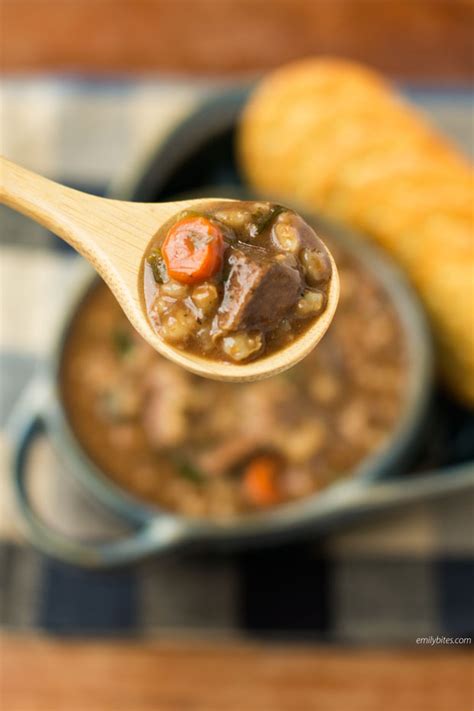 slow-cooker-beef-and-barley-soup-emily-bites image