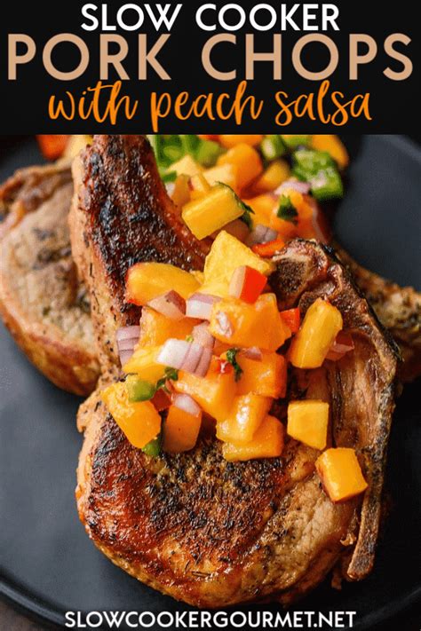 slow-cooker-pork-chops-with-peach-salsa image