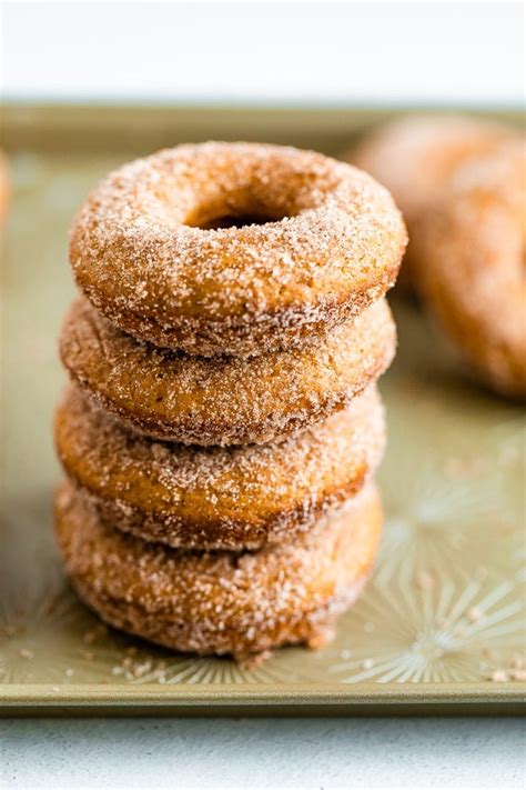 healthy-baked-apple-cider-donuts-eating-bird-food image