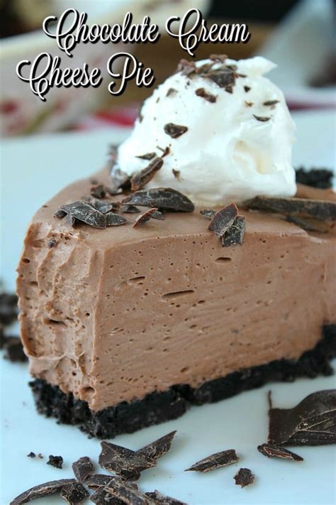 chocolate-cream-cheese-pie-great-grub-delicious-treats image