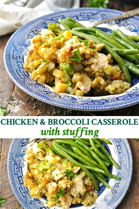chicken-broccoli-casserole-with-stuffing-the-seasoned image