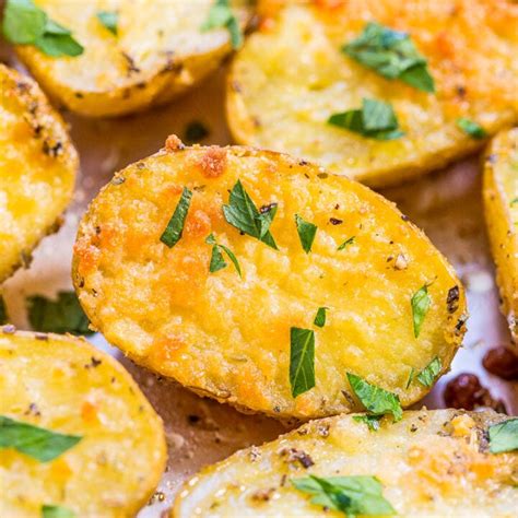 herb-roasted-potatoes-with-parmesan-averie-cooks image