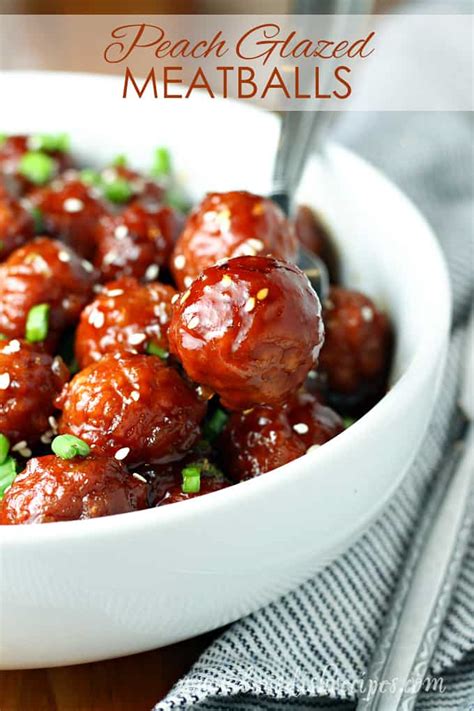 slow-cooker-peach-glazed-meatballs-lets-dish image