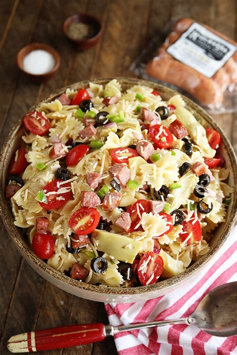kitchen-sink-pasta-salad-southern-bite image