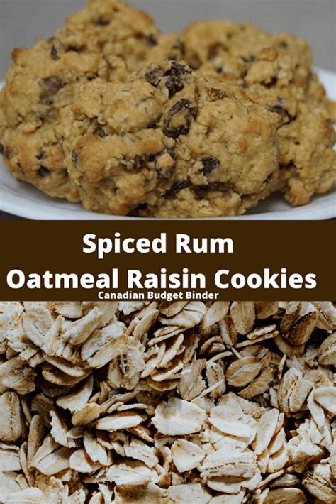 spiced-rum-oatmeal-raisin-cookies-canadian-budget image