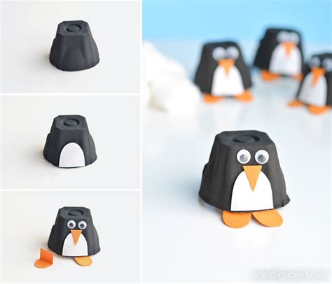 egg-carton-penguins-one-little-project image