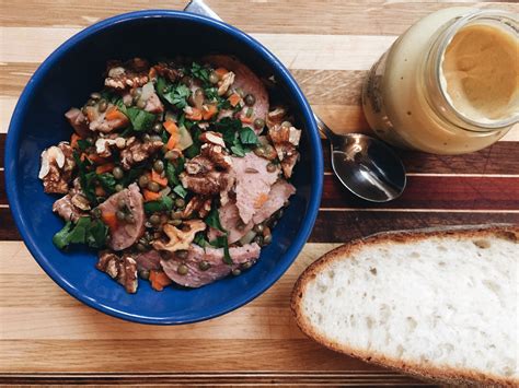 warm-sausage-and-lentil-salad-the-kitchen-chronicles image