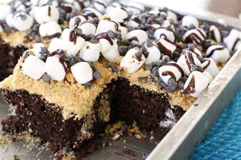 smores-poke-cake-butter-with-a-side-of-bread image