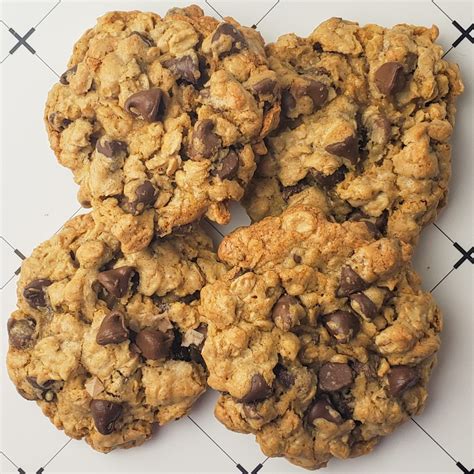 easy-brown-butter-oatmeal-chocolate-chip-cookies image