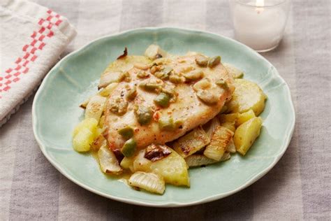 chicken-paillard-with-potato-fennel-meyer-lemon image