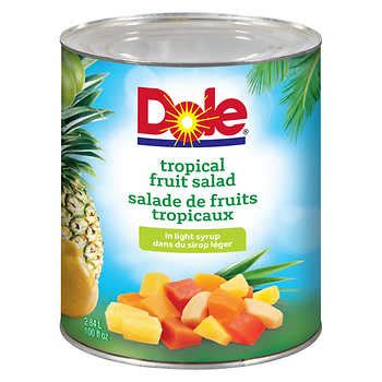 dole-tropical-fruit-salad-in-light-syrup-284-l-costco image