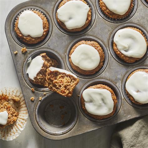 healthy-carrot-cake-muffins-eatingwell image