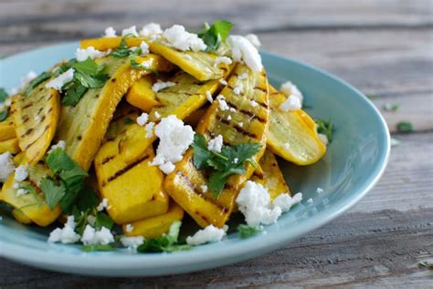 grilled-yellow-squash-with-feta-and-cilantro-eating image