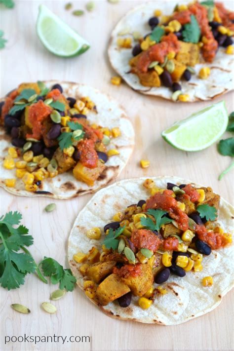 pumpkin-tacos-with-black-beans-pooks-pantry image