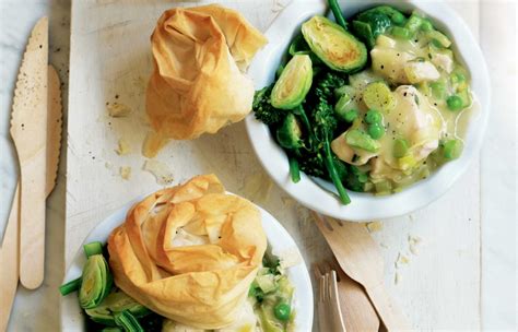 chicken-and-leek-filo-pot-pies-healthy-food-guide image