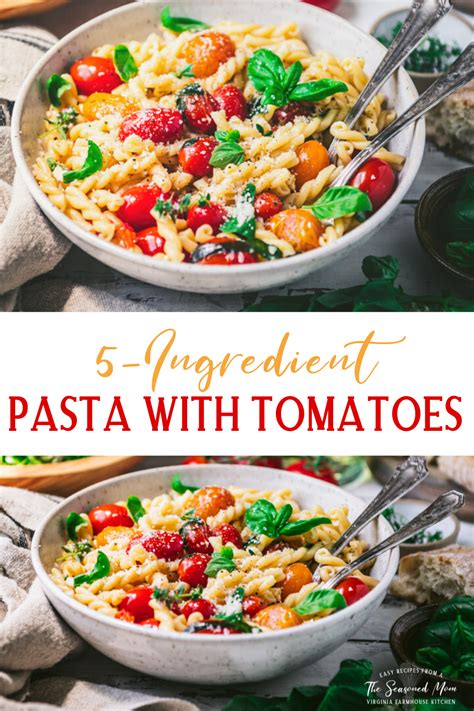 pasta-with-cherry-tomatoes-5-ingredients image