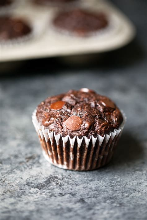 healthy-double-chocolate-zucchini-muffins-ambitious image