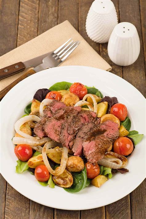 warm-steak-and-potato-salad-mygourmetconnection image