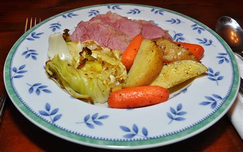 corned-beef-and-roasted-cabbage-carrots-and-potatoes image