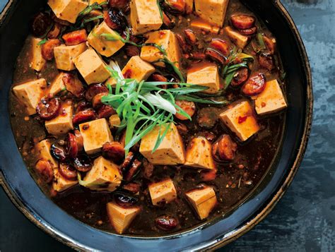 mapo-tofu-with-crispy-chinese-sausage-recipe-food image
