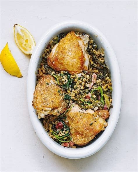 chicken-with-baked-pearl-barley-risotto image