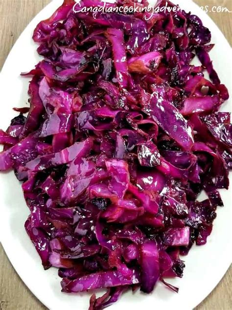 sauteed-red-cabbage-canadian-cooking-adventures image
