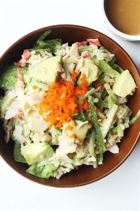 avocado-crab-salad-with-asian-sesame-dressing image
