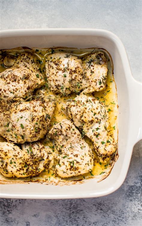 easy-roasted-mustard-chicken-thighs-salt-lavender image
