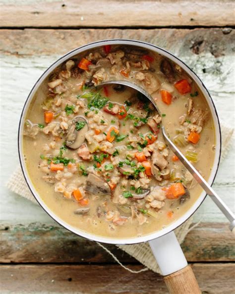 ina-garten-mushroom-farro-soup-recipe-and-review image