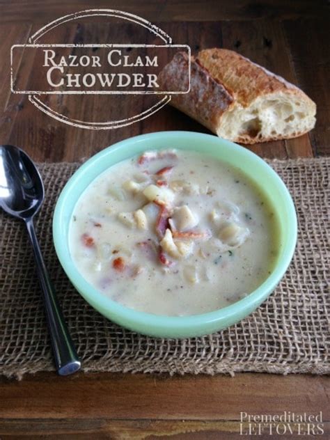 razor-clam-chowder-recipe-with-potatoes-and-bacon image