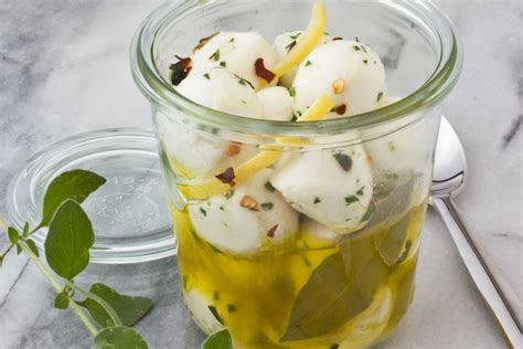 easy-appetizer-recipe-garlic-and-herb-marinated-mozzarella-bites image