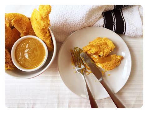 cornmeal-crusted-chicken-with-honey-mustard-sauce image