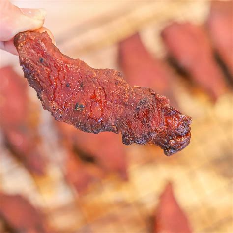 smoked-pork-jerky-traeger-dehydrator-oven image