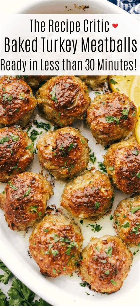 easy-baked-turkey-meatballs-the-recipe-critic image