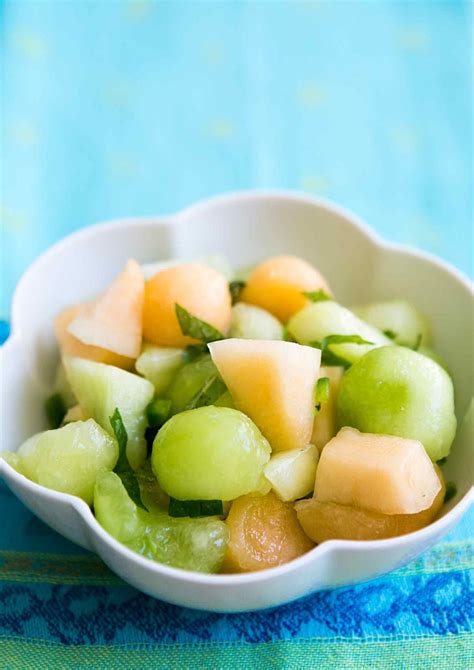 melon-salad-with-chili-and-mint-recipe-simply image