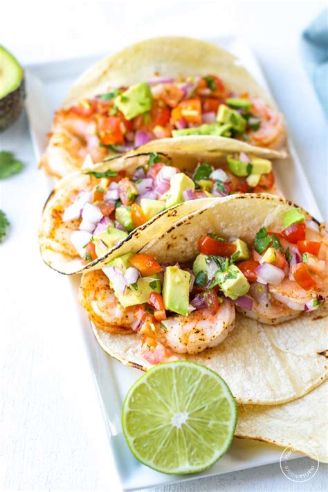 chipotle-lime-shrimp-tacos-with-avocado-salsa image