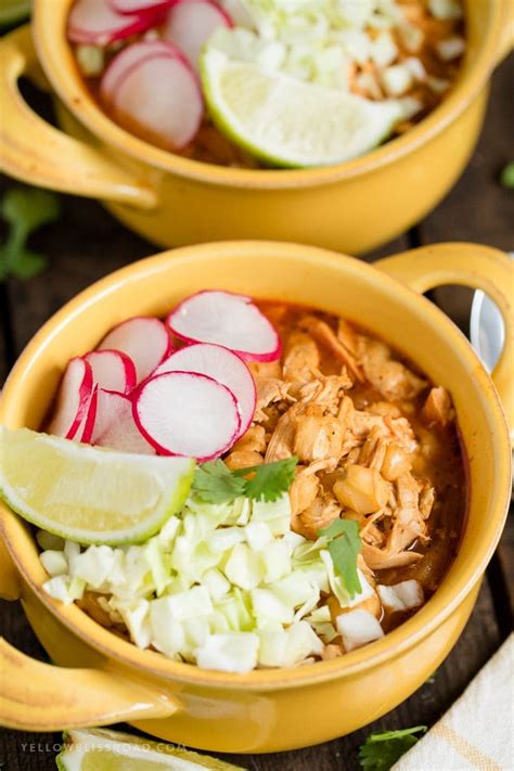 easy-red-chicken-pozole-soup-yellow-bliss-road image